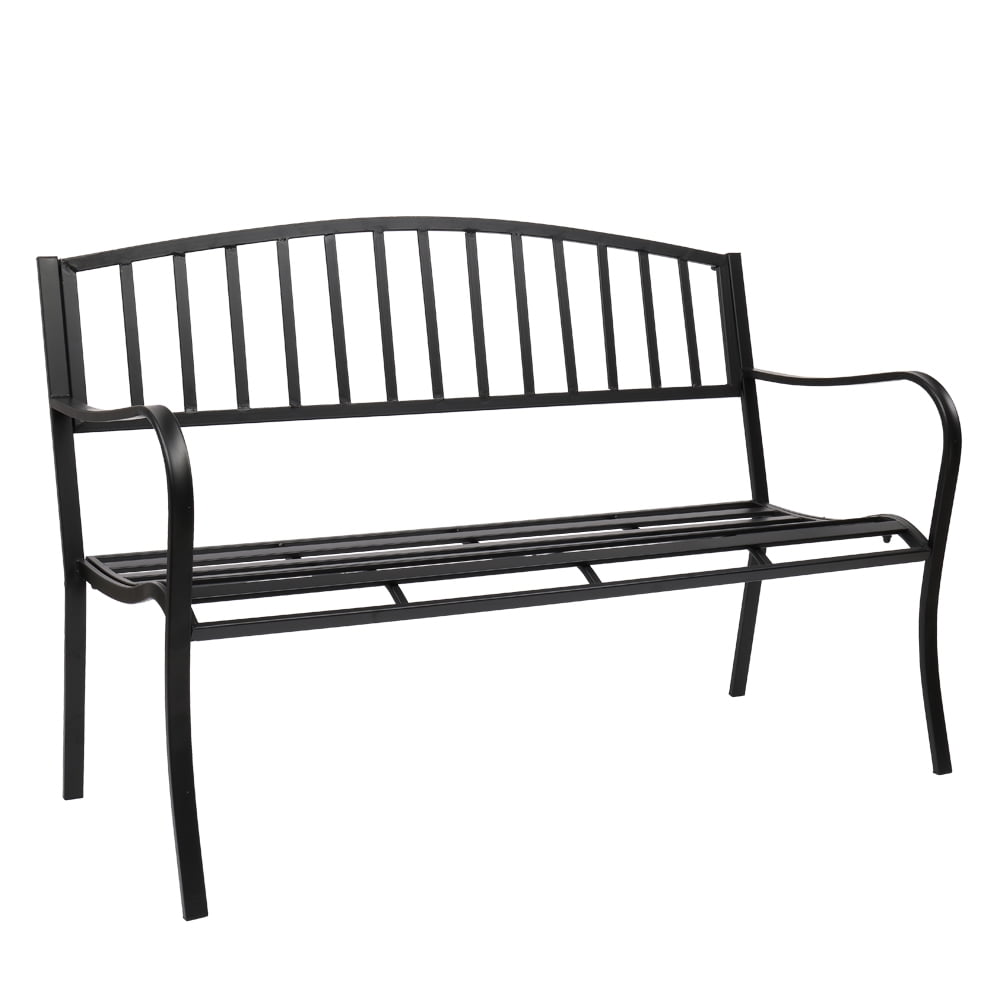 Garden Benches for Outdoors, BTMWAY 51" Iron Garden Bench Waterproof