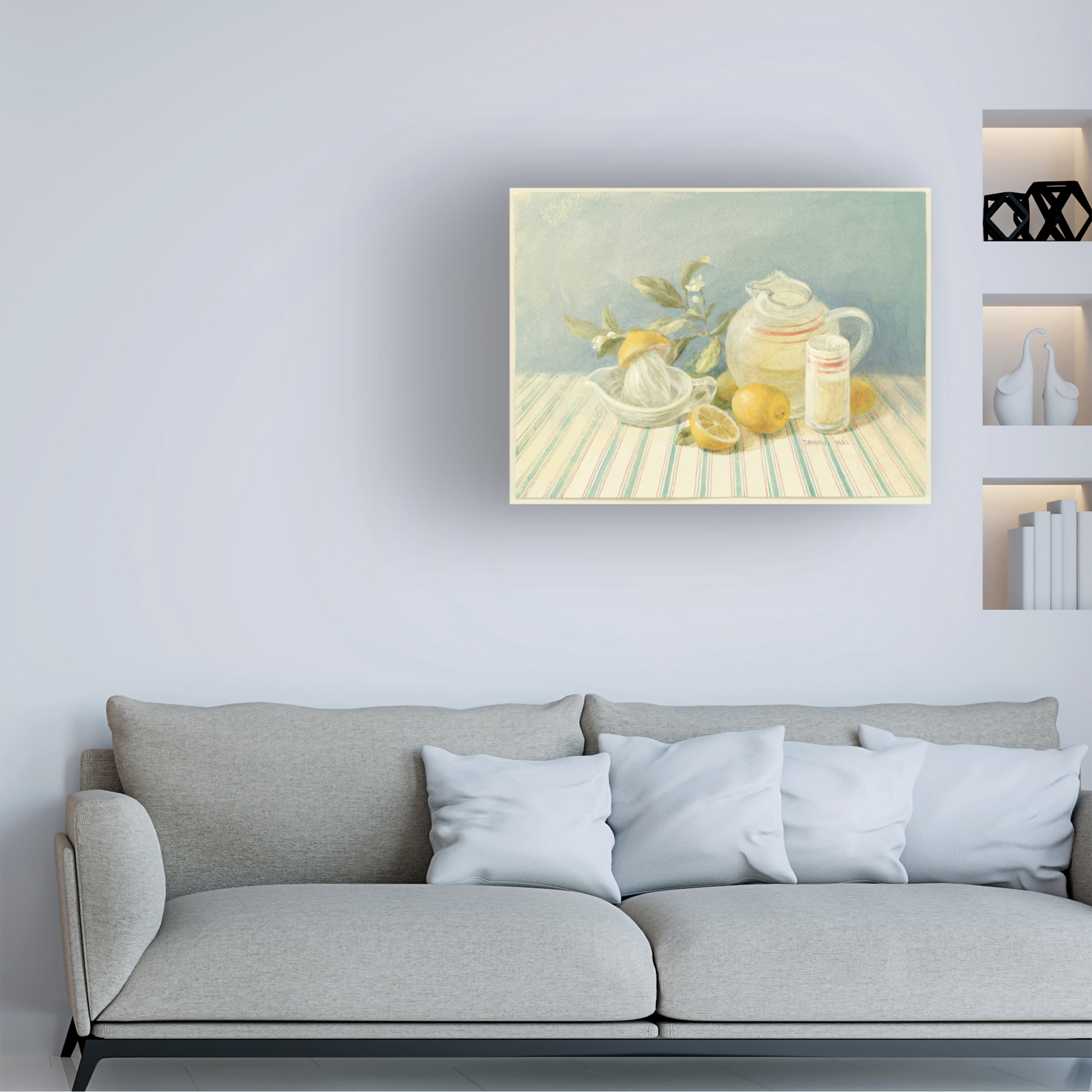 Trademark Fine Art 'Lemonade Painting' Canvas Art by Danhui Nai