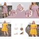 thumbnail image 2 of GRACE & GRANDEUR Vestido de Verano para Mujeres Talla Grande con Cuello en V, Mangas Cortas y Cintura Ajustable 3X Negro, 2 of 8