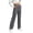 Dark Gray, variant on Bloomae Womens High Waist Button Stretchy Work Pants Comfortable Straight Leg Office Dress Pant Business Casual Trousers with Pockets