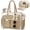 Khaki, variant on Teacher Tote Bag for Women - Multi-Pocket Laptop & Nurse Work Bag with Cup Holder, Structured Business Briefcase Computer Purse(Black)