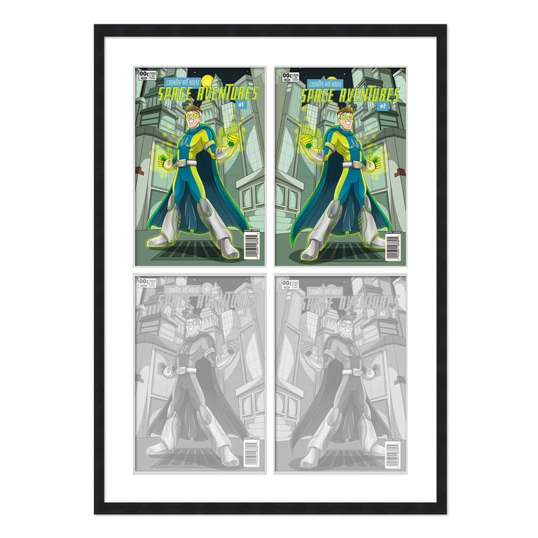 Superhero Comic Strip Black And White