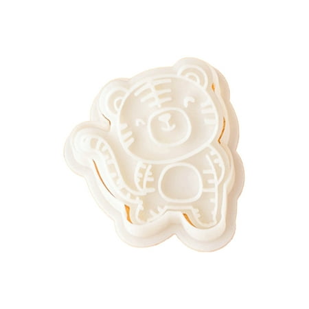 

SIEYIO 3D Cartoon Sugar Cookie Pie Crust Cutters Tiger Spring Festival Bakeware Baking