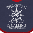 thumbnail image 4 of Inktastic Ocean is Calling Cute Nautical Octopus Boys or Girls Baby Bib, 4 of 4