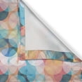 thumbnail image 5 of Ambesonne Geometric Grommet Curtain, Pastel Mosaic Circles, 50" x 96", Peach Coral Blue, 5 of 6
