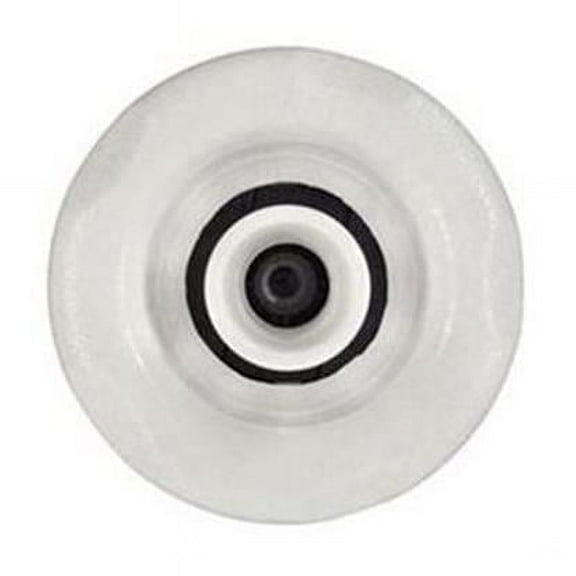 3.37 in. Smooth Five-Scallop Directional Spa Jet, White