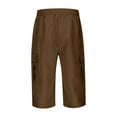 thumbnail image 4 of Men's Cargo Shorts Outdoor Work Pants With Multiple Pockets Summer Casual Comfortable Lightweight Breathable, 4 of 9