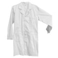 thumbnail image 2 of Gyexs White Lab Coat Women Men Long Sleeve Shirt Knee Length Casual Jackets Workwear Uniforms for Doctors Doctress #05 White Size L, 2 of 5