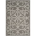 thumbnail image 4 of SAFAVIEH Cottage Kajus Floral Swirls Indoor/Outdoor Area Rug Grey/Light Grey, 4' x 6', 4 of 7