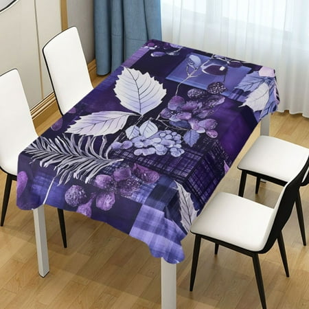 

ALAZA Leaves Berries Pattern Rectangle Tablecloth Tablecover Dinning Table Cloth 60 x120