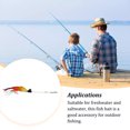 thumbnail image 3 of Toystoory 10 piezas de señuelos de pesca falsos, cebos artificiales vivos, atracción portátil, equipo personalizado, para exteriores, Pescar cabeza roja, 3 of 6