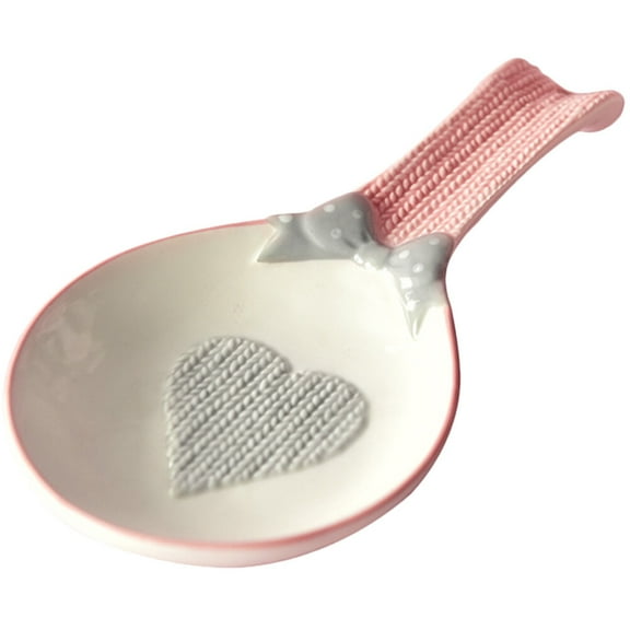 HOOWIFFY Ceramic Spoon Rest Set, Wear-Resistant Kitchen Utensil Holder, Assorted Colors, and Easy to Clean