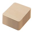 thumbnail image 4 of Paquete de Piezas de Bricolaje BLESIY Rebanadas de Madera Cuadrada Sin Terminar 11cm, 4 of 8