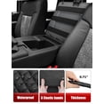 thumbnail image 6 of KBH Center Console Cover for 2011-2016 Ford F250 F350 F450 Super Duty with Jump Seat Console, Black Leather Armrest Cover Cushion Pad for F250 Accessories Truck Interior, 6 of 8
