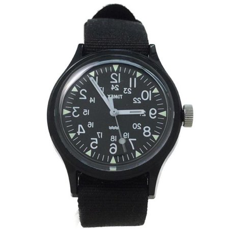 Timex Black Nylon Band "reverso" Camper Watch TW2R56600