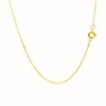 thumbnail image 3 of 14k Yellow Gold Diamond Cut Cable Link Chain 0.7mm Size 20 inches, 3 of 5