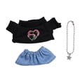 thumbnail image 3 of 3x Camiseta de muñeca con jeans y collar Ropa de muñeca para niña Accesorios de muñeca lindos hechos a mano Conjunto de muñeca para regalo de Dills de y verde, 3 of 8
