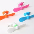 thumbnail image 5 of Windfall 2pcs Summer Mini Portable Mute OTG Micro USB Mobile Phone Air Cooling Fan for Android, 5 of 7