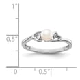 thumbnail image 3 of Sterling Silver Rhodium-plated FW Cultured Pearl Ring, 3 of 6