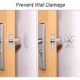 thumbnail image 3 of 8 Pieces Transparent Door Stopper Wall Protector, Door Knob Wall Protectors Adhesive Door Stopper Door Bumper Wall Guard for Door Handle Wall Protection, 4 Pieces 3.15 Inch and 4 Pieces 1.97 Inch, 3 of 7