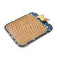 thumbnail image 1 of Dog Rattan Cooling Mat Bite Resistant Comfortable Breathable Cat Cooling Mat for Summer L Blue, 1 of 12