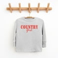 thumbnail image 5 of Country Girl Puff Print - Youth Long Sleeve Graphic T-Shirt, 5 of 8