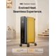thumbnail image 2 of Dreo Radiator Heater, 1500W Portable Space Oil Filled Heater with Remote Control, 4 Modes, Overheat & Tip-Over Protection, 24h Timer, Quiet, Large Space, Anti-scald Handle, Large Carpet Caster, Indoor, 2 of 5
