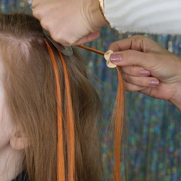 FUEENIRVA Silicone Lined Nano Beads for Hair Extensions Comfort Fit Design