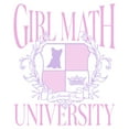 thumbnail image 2 of Women's Lost Gods Girl Math University  Graphic Tee White X Small, 2 of 3
