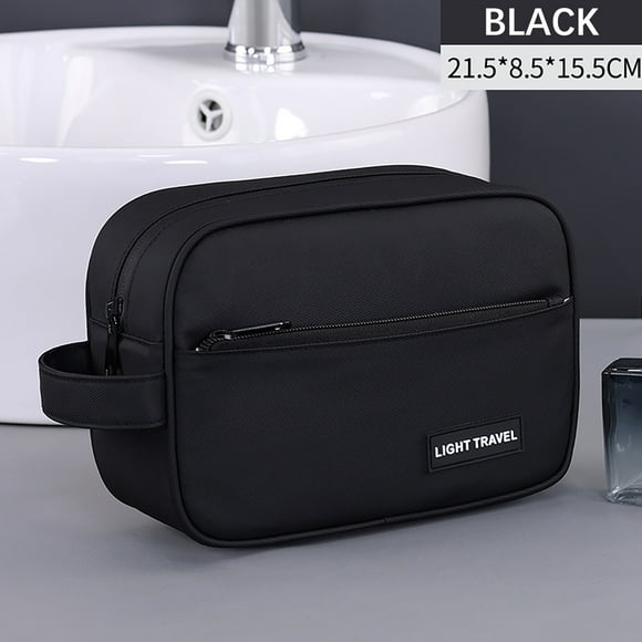 Bolsa de aseo para hombre, bolsa de maquillaje de gran capacidad, portátil, para viajes de negocios