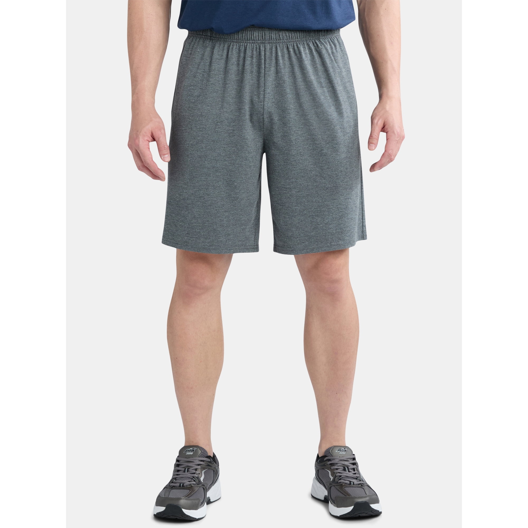 Athletic Works Men's and Big Men's Tri-Blend Active Shorts, 7" Inseam, Sizes XS-5XL