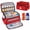 bright red, variant on TGCUR Large Reusable Oxford Foam Emergency Medical Bag, Gray
