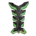 thumbnail image 1 of Almencla Universal 3D Rubber Motorcycle Gas Fuel Tank Pad Protector Sticker Decals Green, 1 of 8