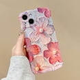 thumbnail image 1 of Funda de teléfono de TPU a prueba de golpes para iPhone, carcasa de TPU suave a prueba de golpes de moda con luz azul láser, flores para iPhone 14 13 12 11 Pro Max 14promax 13promax Fivean unisex, 1 of 2