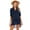 Navy Blue, variant on XBASW Women's Swimsuit Cover up Pullover Chiffon Dresses Loose Long Sleeve Shirt Dress Bikini Bathing Suit Beach Coverup for Summer S- XXL