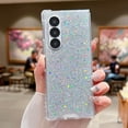 thumbnail image 5 of for Samsung Galaxy Z Fold 7 Glitter Case, Shining Sparkle Cute Bling Shockproof Protective Soft TPU Bumper Hard PC Back Phone Cover for Women Girls for Samsung Galaxy Z Fold 7 5G (Silver), 5 of 6