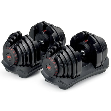 Bowflex SelectTech 1090 Workout Exercise Dumbbells w/ Adjustable Weight (2