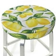 thumbnail image 3 of Round Stool Covers,Lemon Bar Stool Slipcover Round, Soft Bar Stool Seat Cover Cushion 12 Inch ,24jl02aA18, 3 of 7