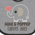 thumbnail image 4 of Inktastic Mimi and PopPop Love Me Boys or Girls Baby Bib, 4 of 4