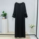 thumbnail image 3 of Mujeres Vestidos Maxi Casuales Sueltos La Manga Encaje Transpirable (M), 3 of 9