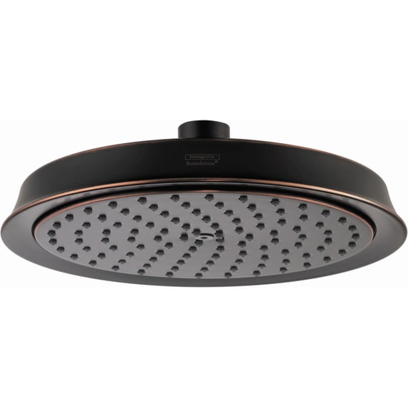 Hansgrohe Raindance Classic Showerhead 180 1-Jet, 2.0 GPM, Rubbed Bronze