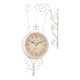 thumbnail image 3 of Reloj de pared de doble cara redondo decorativo con diseño de granja y pilas. Blanco, 3 of 9