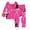 Hot Pink, variant on Weebloom Halloween Kids Girls Winter Pajamas Boys Pajama Set Long Sleeve Sleepwear Nightwear Pjs Loungewear Pink 7Y