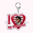 thumbnail image 1 of LLavero de la cantante Weeknd Starboy I Love My Boyfriend para mujer, accesorios, llavero, anillo, joyería personalizada, regalos para fanáticos, 1 of 4