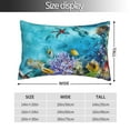 thumbnail image 4 of Disketp Pillow Covers Corals And Tropical Fish Pattern Throw Pillow Case Cushion Covers,Cushion For Bedroom,Couch,Home-16"X24", 4 of 9