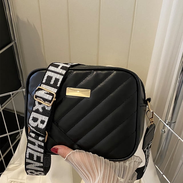 Bolsa De Hombro Bolso De Hombro Compuesto De Pu Color Sólido Mujeres Diamante Viaje De Compras (Negro) Likrtyny Para Estrenar