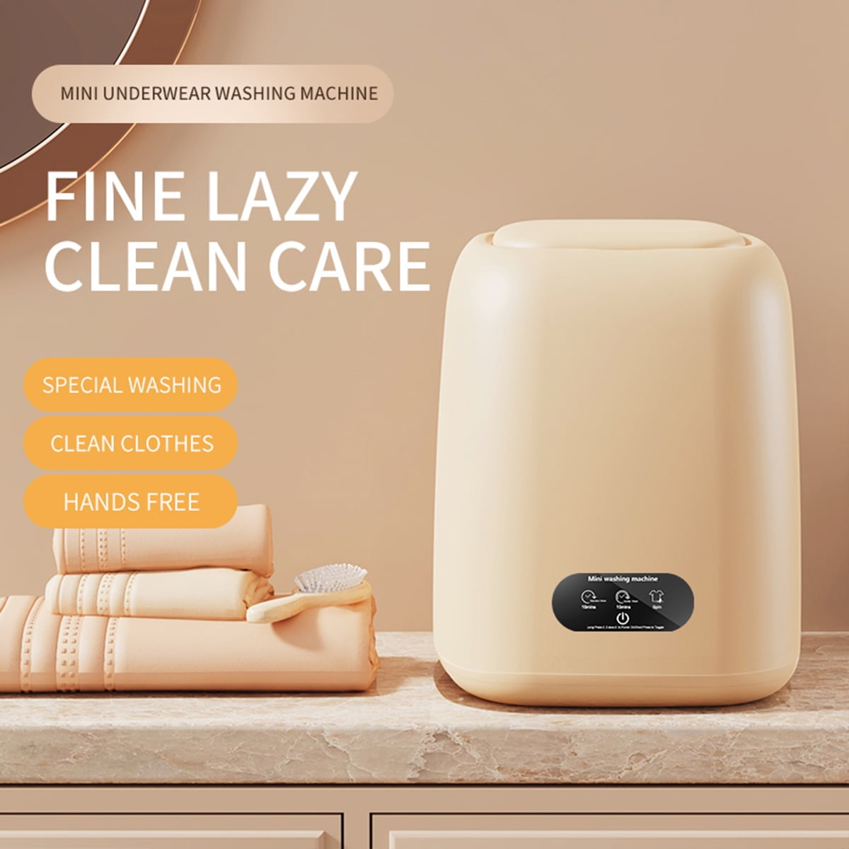 Eurhowing Portable Washing Machine 9L, Foldable Mini Washer with Spin Dryer, Compact Washer for Apartment Dorm RV Travel Camping