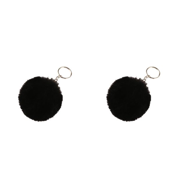 Llavero colgante Advancent creativo Negro 4cm 2piezas