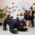 thumbnail image 4 of UBesGoo 6.5'  Halloween Black Cat Inflatable Moving Head, Halloween Decorations Blow Up Yard Decor Built-in LEDs for Holiday Party, 4 of 8