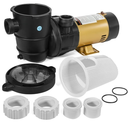 XtremepowerUS 1.5HP High Flow Swimming Pool Pump Energy Efficient (2) Speed Above-Ground Pump